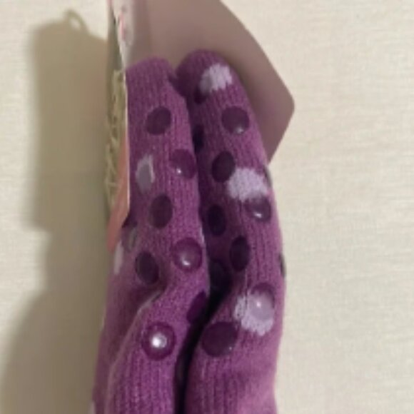 Lot of 3 Pairs--SHENGYUZI Girl's Non-Slip Warm Socks w Sherpa Interior - Picture 7 of 7